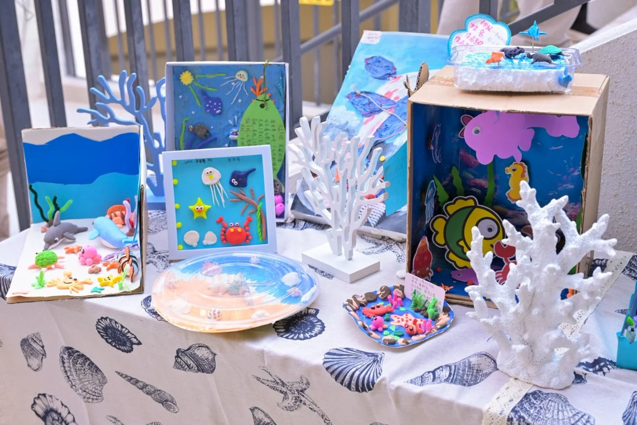 Ocean Week creative workshop display